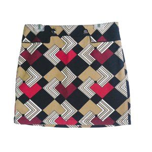 LOFT (Ann Taylor) Chevron Midi Skirt